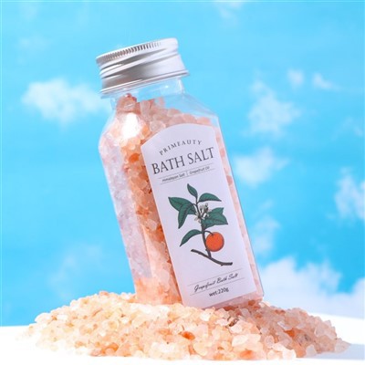 Ružová grapefruitová himalájska soľ do kúpeľa